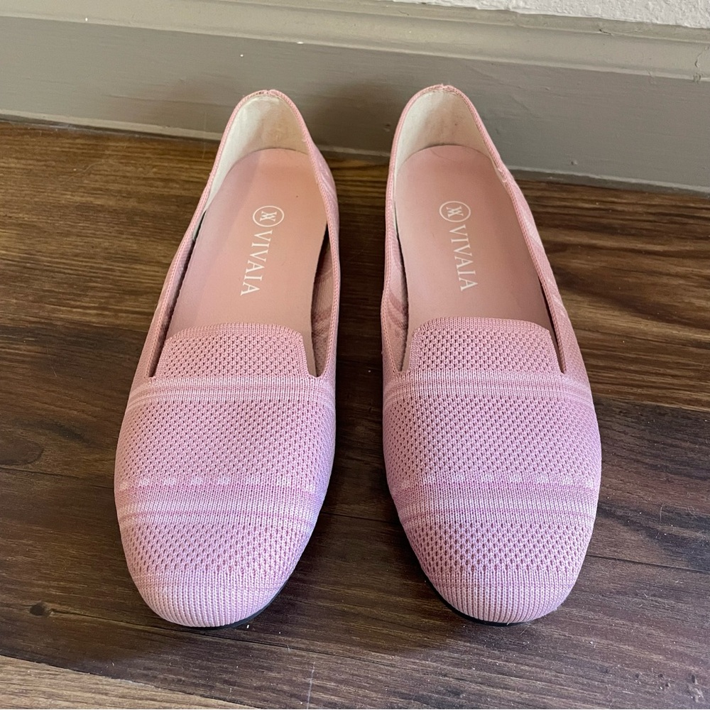 VIVAIA Pink Elly Round Toe Loafers Size 38.5 - Picture 2 of 8